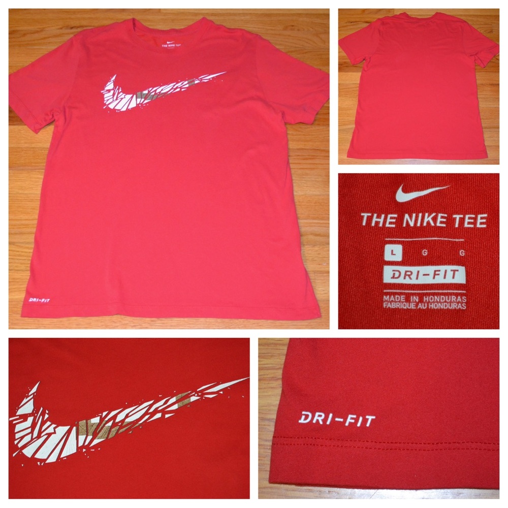 Men’s red Dri-Fit The Nike Tee, size L